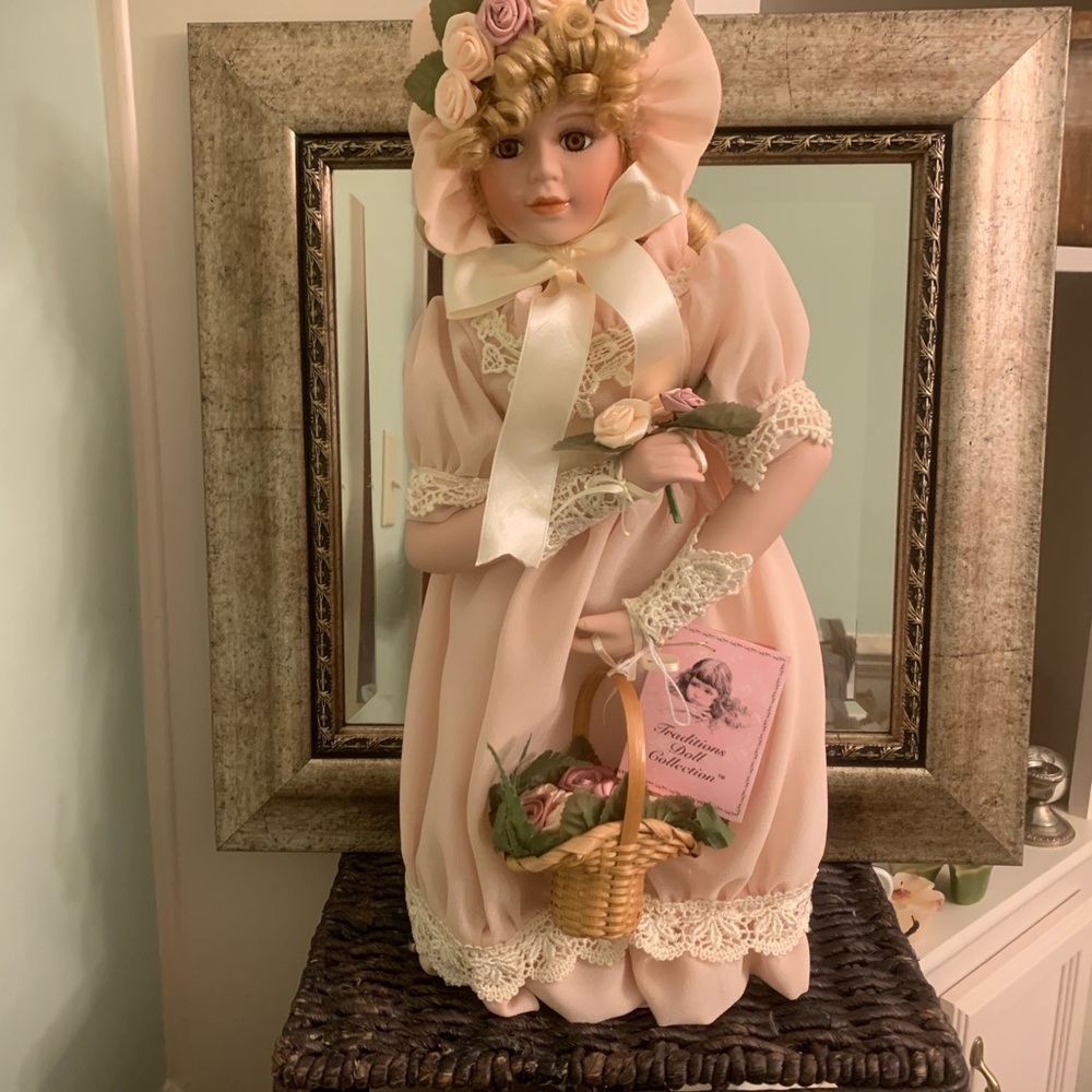 Vintage Traditions Doll Collection  "Olivia" Porcelain Doll